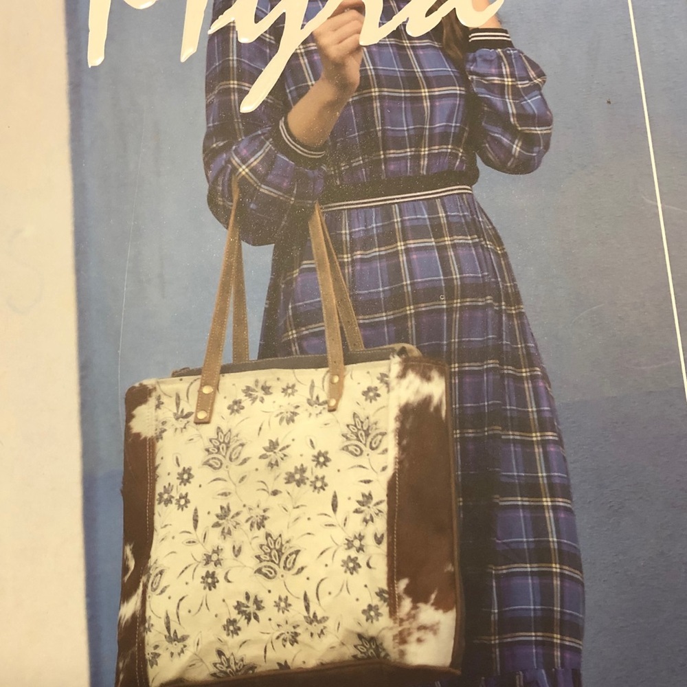 NWT Myra Bag Sunburned Hairon Stripe Canvas Tote - Picture 6 of 6